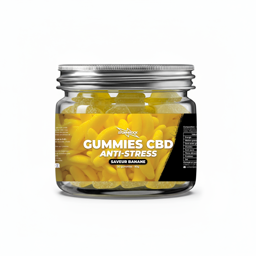 Gummies CBD Anti-Stress - Saveur Banane