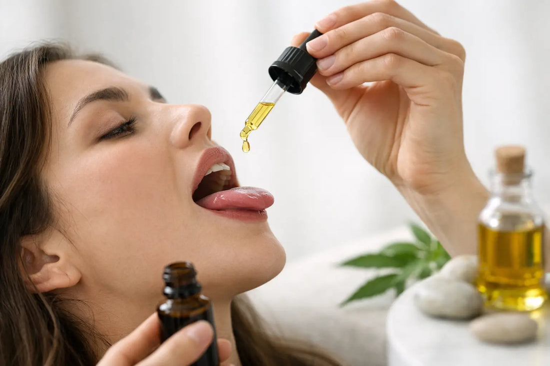 Huile CBD sous la langue - combien de gouttes ?