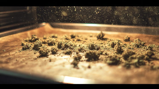 fleurs de CBD décarboxylées au four