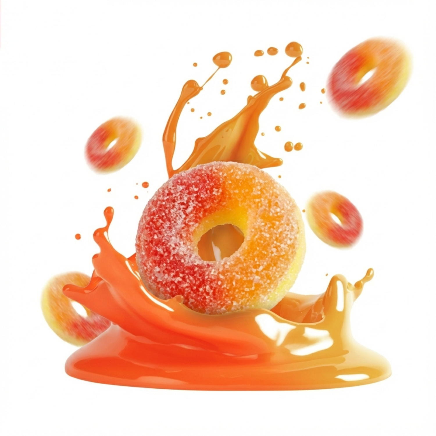 GUMMIES 10MG THC - PEACH VELVET RINGS