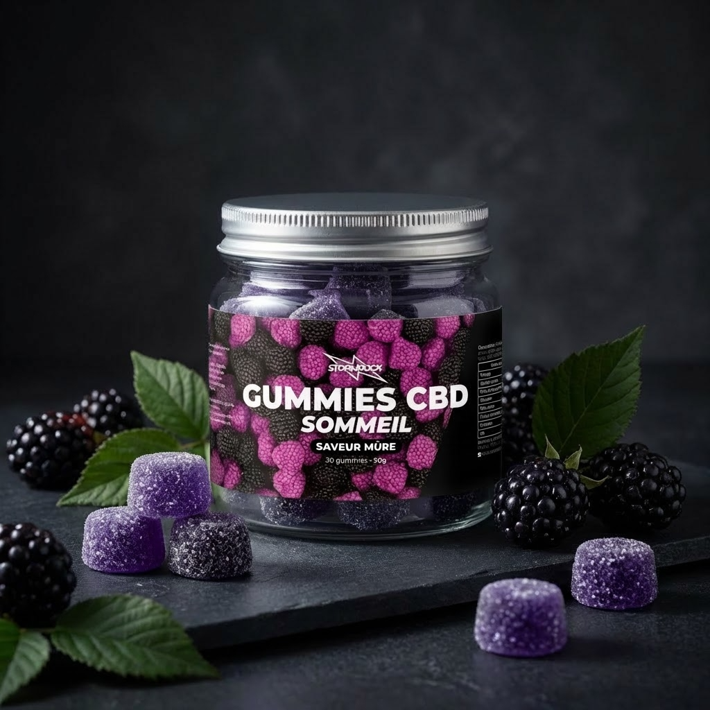 Gummies CBD Sommeil - Saveur Mûre - Stormrock
