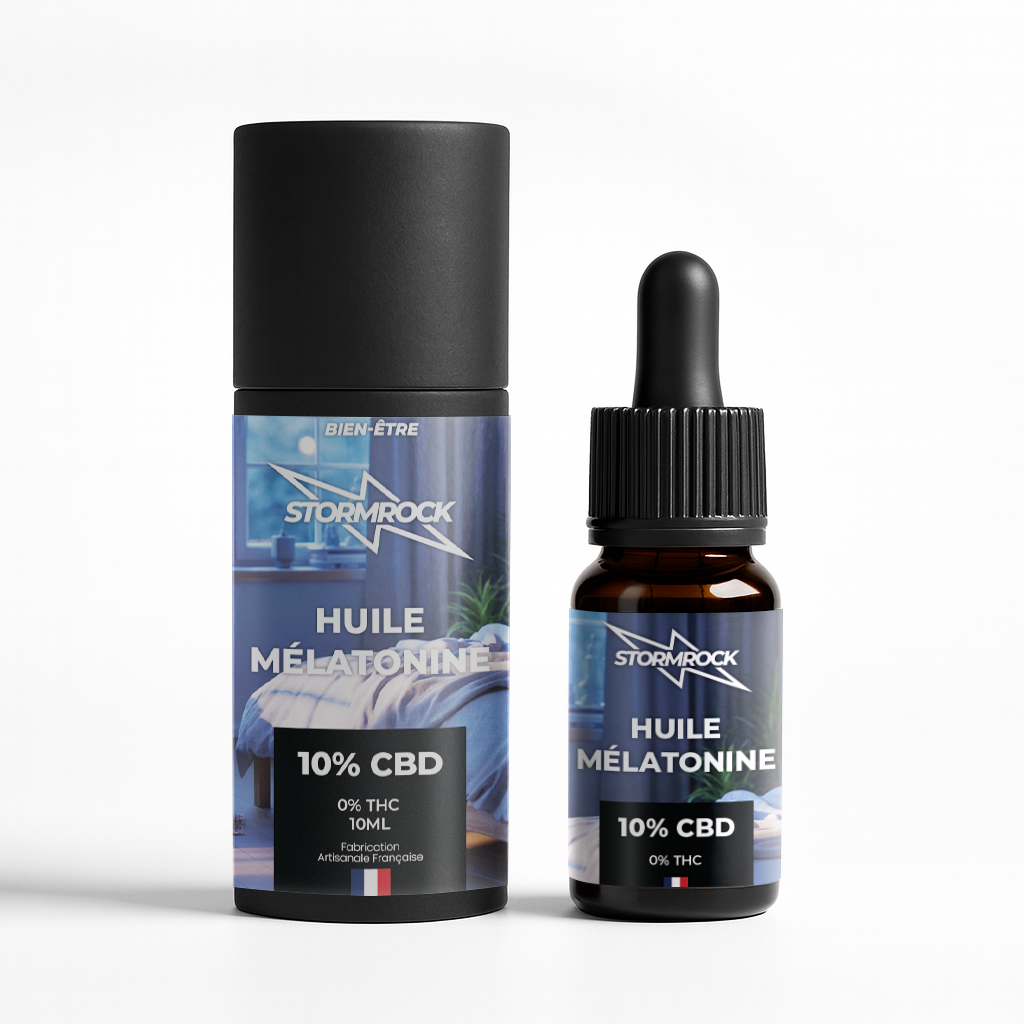 HUILE CBD - MÉLATONINE BROAD SPECTRUM (10%) - Stormrock