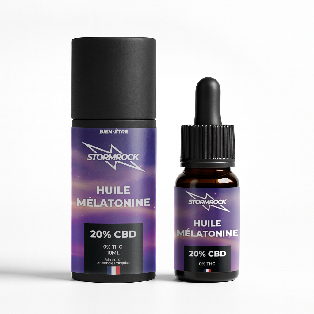 HUILE CBD - MÉLATONINE BROAD SPECTRUM (20%) - Stormrock